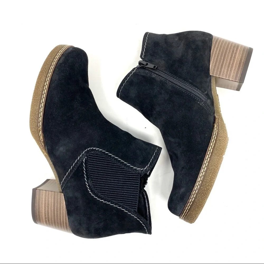 Gabor comfort suede Chelsea ankle boots black